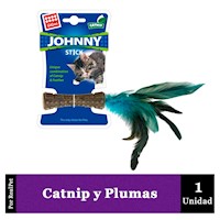 Catnip para Gatos Johnny Stick un lado de pluma natural